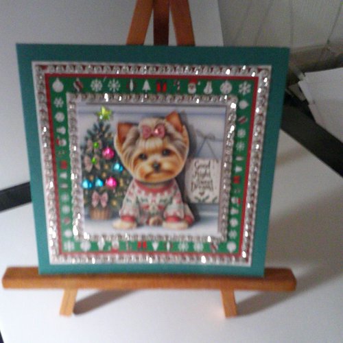 Carte 3d - animaux en hiver (noel) - anh 176