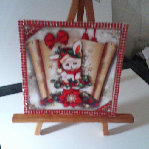 Carte 3d - animaux en hiver (noel) - anh 177