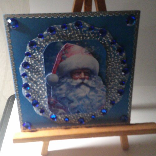 Carte 3d - père noel, bonhommes de neige, lutins - pnh 181