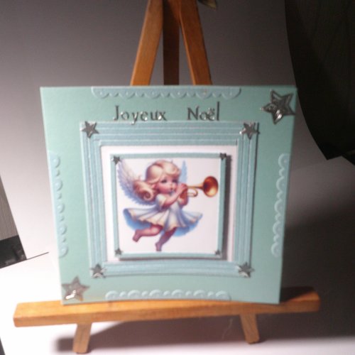 Carte 3d - religieux et anges de noel - relh 146