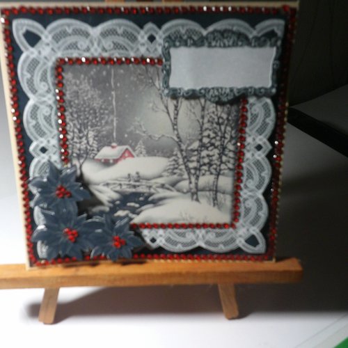Carte 3d - paysages en hiver (noel) - pah 184