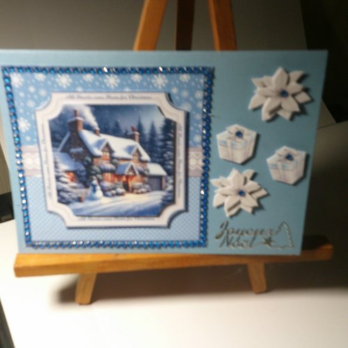 Carte 3d, paysages en hiver (noel - pah 187