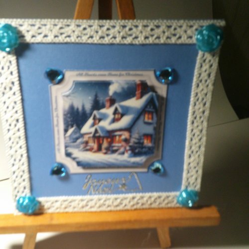 Carte 3d - paysages en hiver (noel) - pah 188