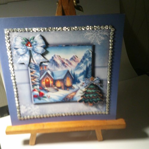 Carte 3d - paysages en hiver (noel) - pah 189