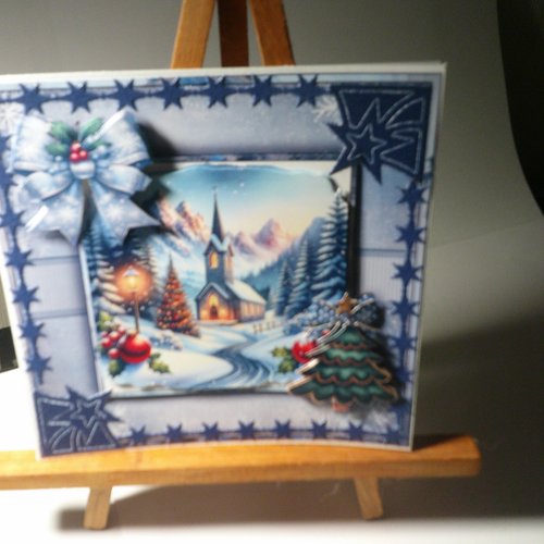 Carte 3d - paysages en hiver (noel) - pah 191