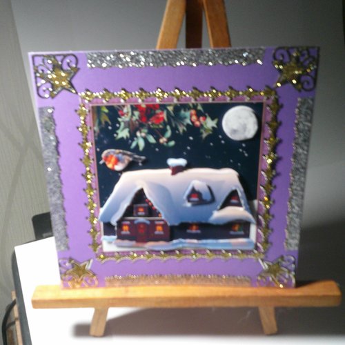 Carte 3d - paysages en hiver (noel) - pah 192