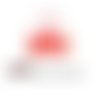 Découpe love  texte design  cœur  sticker rouge .taille 6cm x4cm .unitaire n°800
