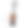 Ourson mini écossais beige 4cm sur porte-clé argenté . unitaire.n°2050
