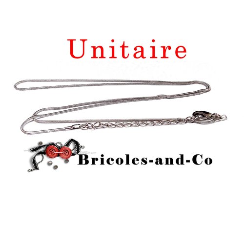 Chaine argenté e, collier design ,  65cm environ, bijoux avec mousqueton.