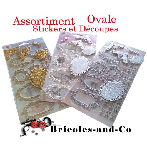 2pcs Matrices Découpe Ovale Et Arc Métal - Pochoirs Scrapbooking Et Cartes