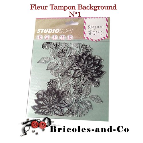 Fleur tampon background floral n°1