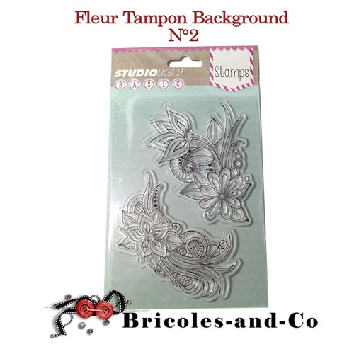 Fleur tampon background floral n°2