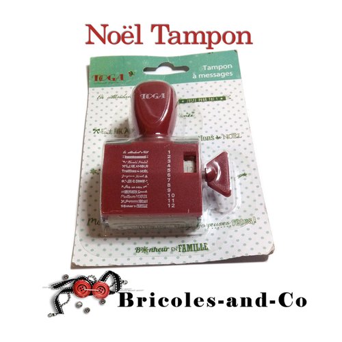 Noël tampon  message marque : toga