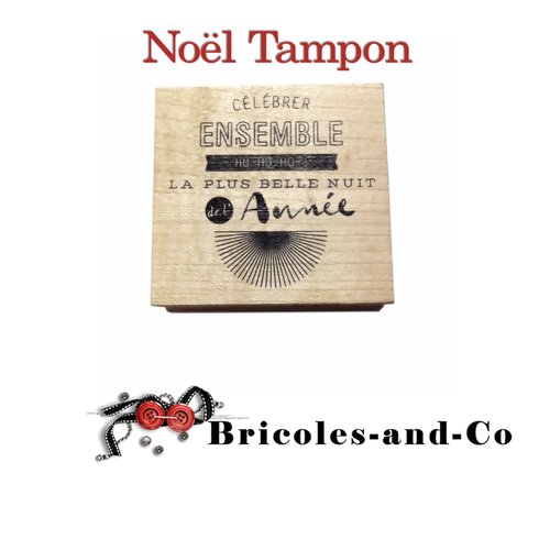 Noël tampon en bois célébrer ensemble marque : kesi’art