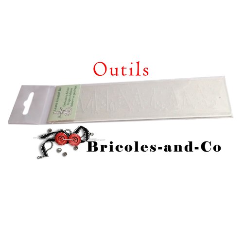 Dossier de gaufrage noël, classeur à embosser  flags, bordure 123x21mm