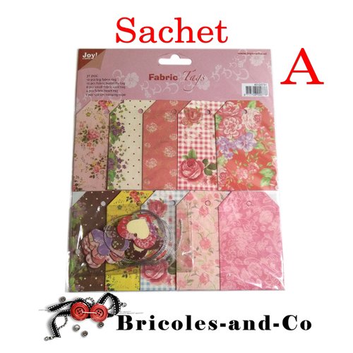 Cœur étiquette a tags 31pcs   marque joy crafts