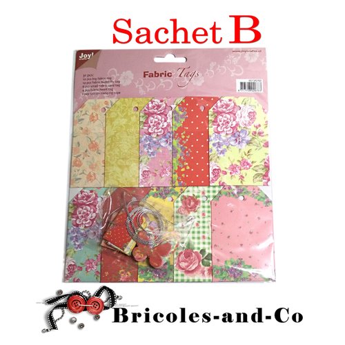 Cœur étiquette b  tags 31pcs   marque joy crafts