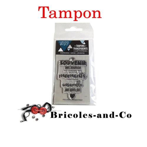 Cœur tampon se souvenir  marque florilèges design cœur stamp