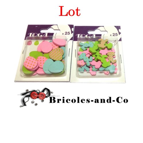 Pâques lot toga confettis bois