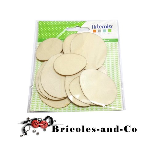Pâques artemio œufs 15pcs bois