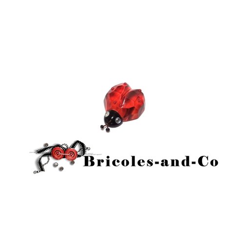 Coccinelle  en verre rouge