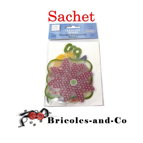 Papillon jardin découpes transparentes  30pcs