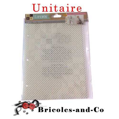 Organiseur classeur  séparateur 5 feuilles