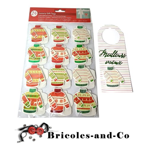 Noël lot : noël  tag étiquette bouteille cadeaux
