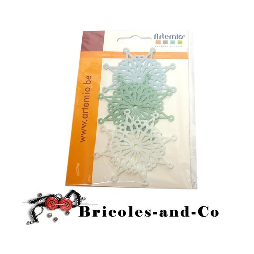 Noël feutrine flocon  artemio 3pcs