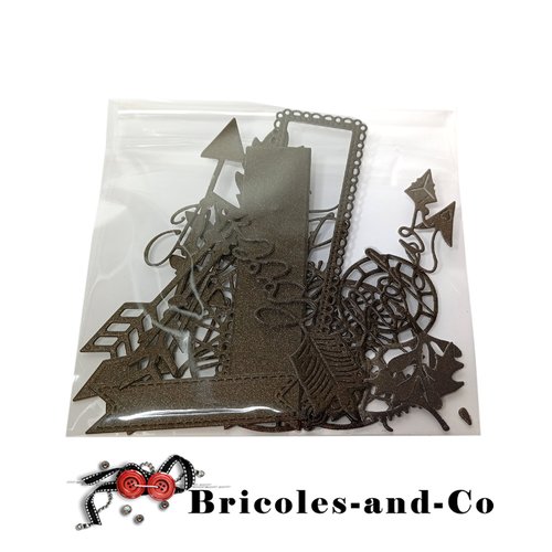 Lot indien  boho découpe a bronze 12pcs