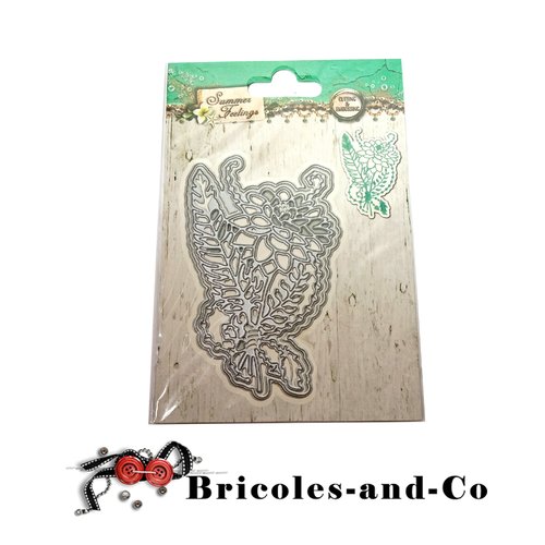 Dies cut plume fleur summer feelings cutting