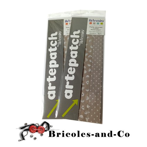 Papier artepatch cuisine marron bol 4pcs