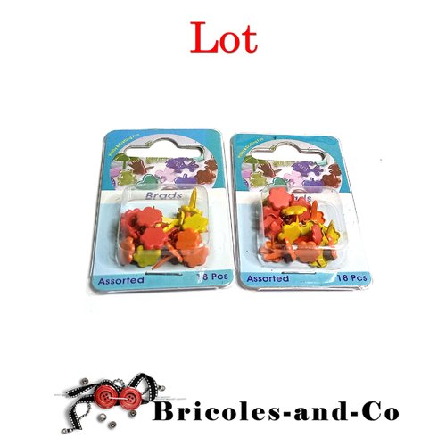 Fleur brad orange jaune rouge 2sachets