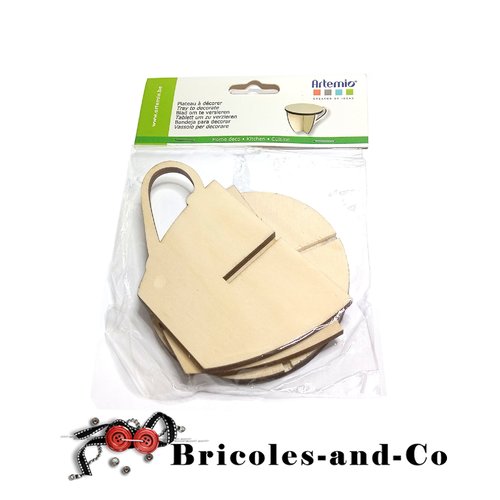 Tasse plateau  à décorer artemio