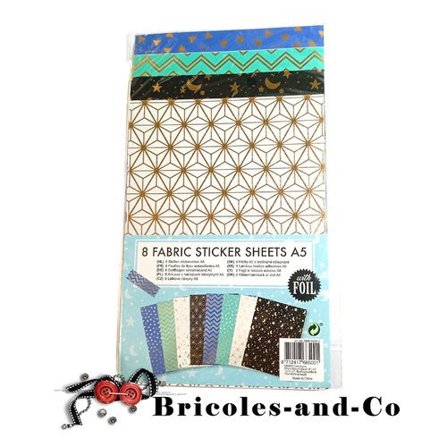 Tissus autocollant motif triangle etoile zigzag et géométriques  a5