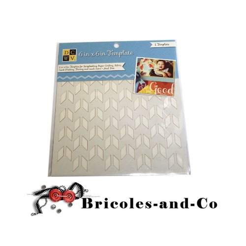 Pochoirs forme template dcwv  6x15cm