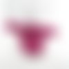 N°74 mini pull  rose foncé "prune"   avec cintre rose à suspendre n°11