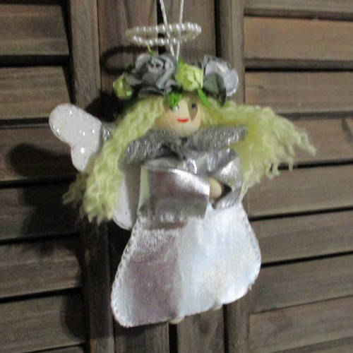 Mini ange porte-bonheur en cristaux Swarovski Vert (Ange porte