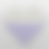N°69 marque page cœur tissu  fond blanc à petites fleurs violettes triangle à pois blanc violet clair