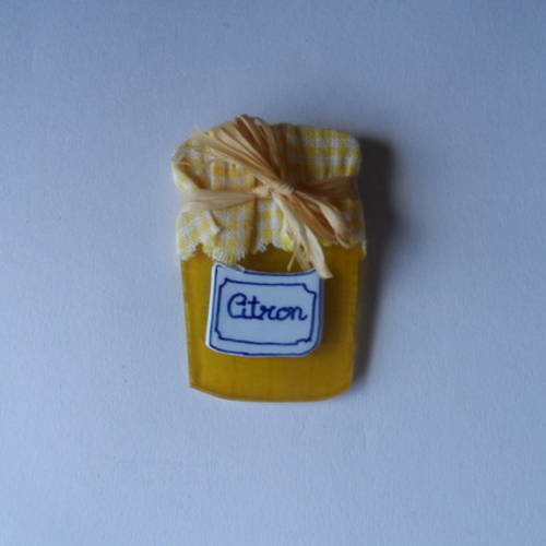 N°68 magnets petit pot de confiture citron vendu à l'unité 
