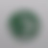 N°667 superbe globe terrestre   en papier vert foncé   découpage fin 