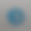 N°667 superbe globe terrestre   en papier bleu clair   découpage fin 