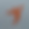 N°851 fée clochette  "en vol"   en papier orange   découpage