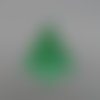 N°607 joli sapin de noël avec étoile en papier  vert  métallisé hologramme cercle  gaufrage  découpage  fin