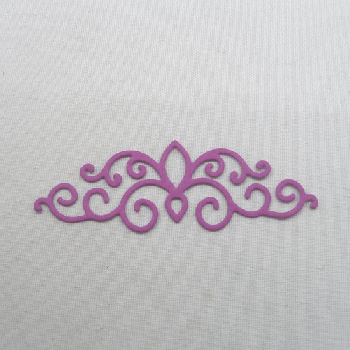 N°985  d'une "bordure" arabesque n°3 en papier  violet  a   découpage fin