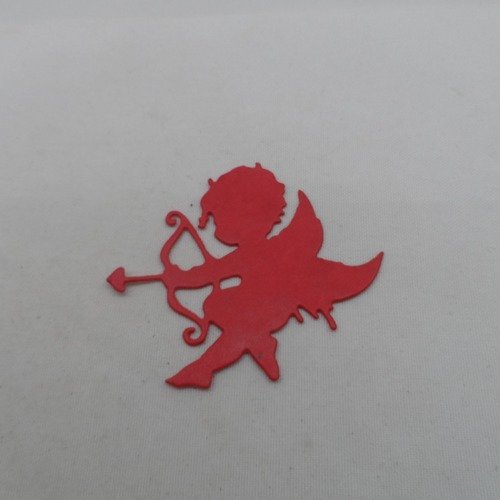 N°988 cupidon  avec son arc et une flèche    en papier  rouge