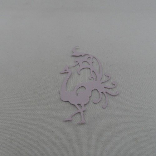 N°1021 petit paon  en papier violet parme