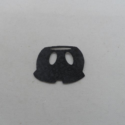 N°1057 short en papier tapisserie noire   vêtement   découpage