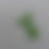 N°1058  dingo  de profil  en papier  vert kaki découpage  fin