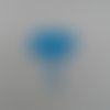 N°810 grappe de ballons cœurs  en papier bleu turquoise  découpage fin
